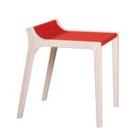Tabouret enfant design Xarre - Rouge